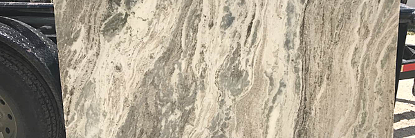 Full image of Fantasy Brown Granite countertop slab