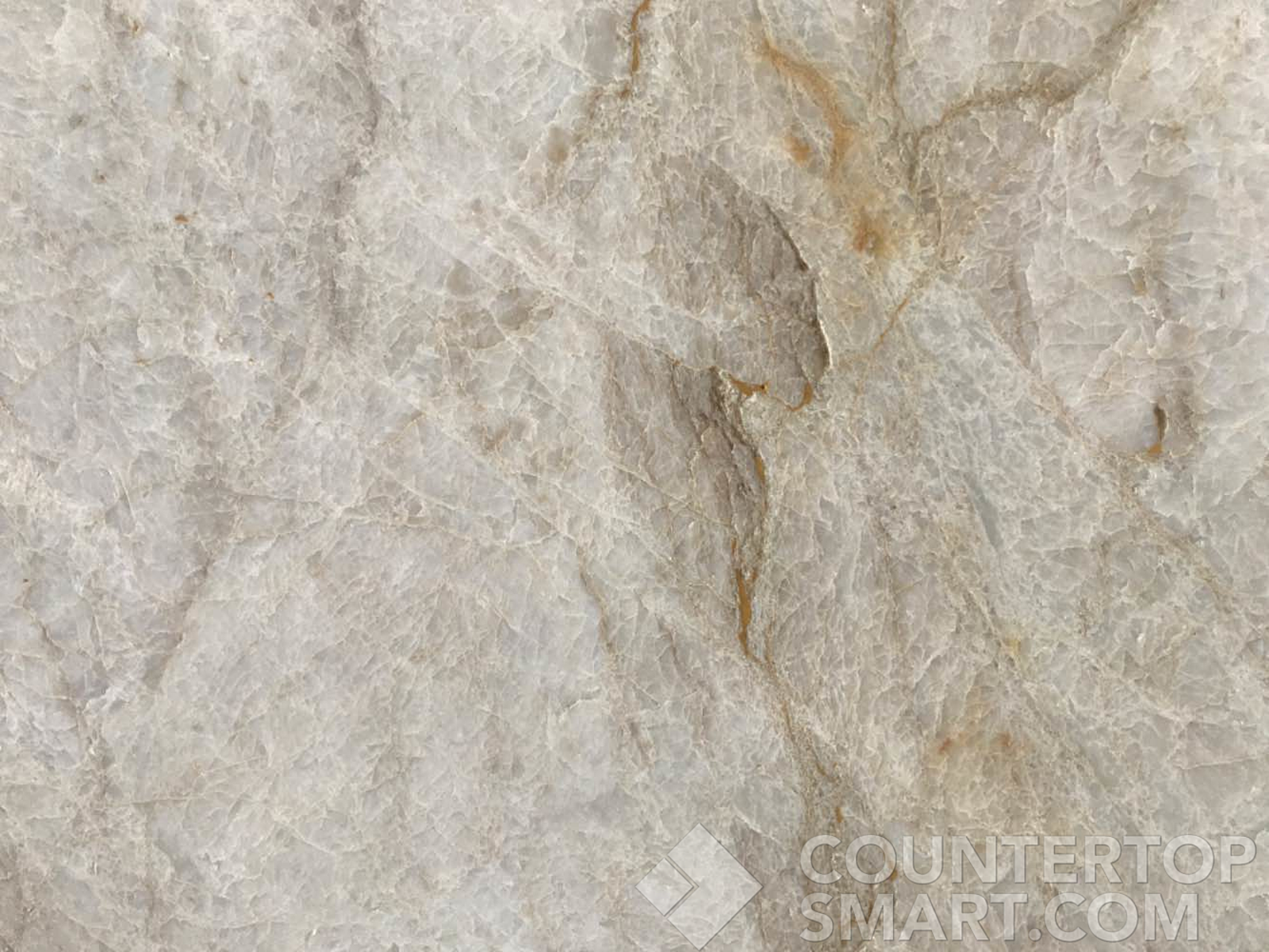 Closeup image of Taj Mahal Grey Quartzite countertop slab