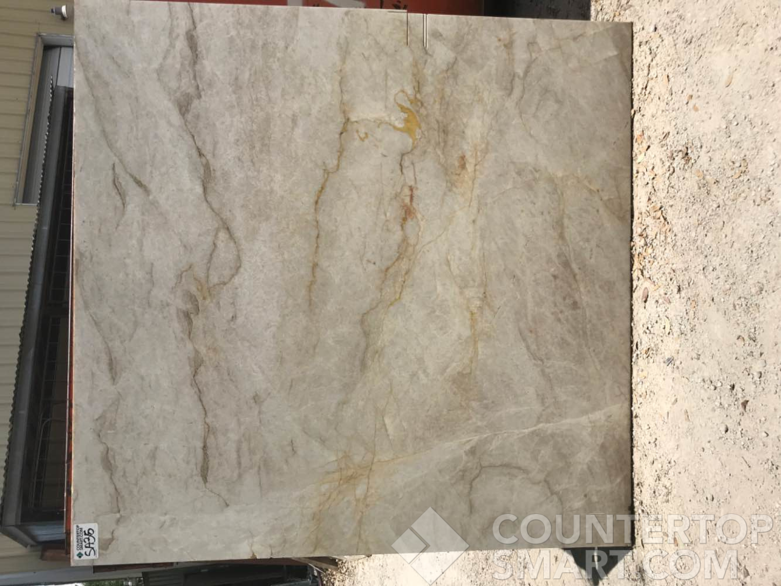Full image of Taj Mahal Grey Quartzite countertop slab