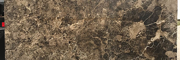 Full image of Dark Emperador Marble countertop slab
