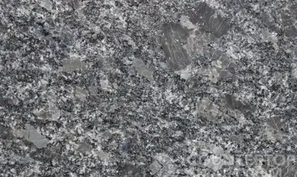 Closeup image of Steel Grey Granite countertop slab