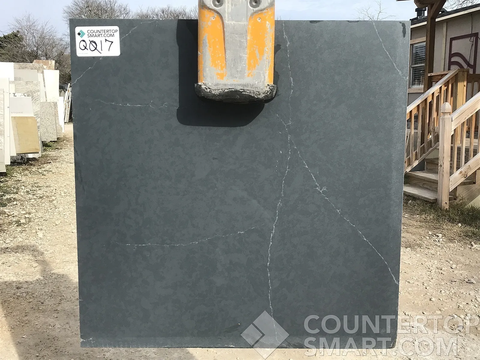 Full image of Silestone Charcoal Soapstone Quartz countertop slab