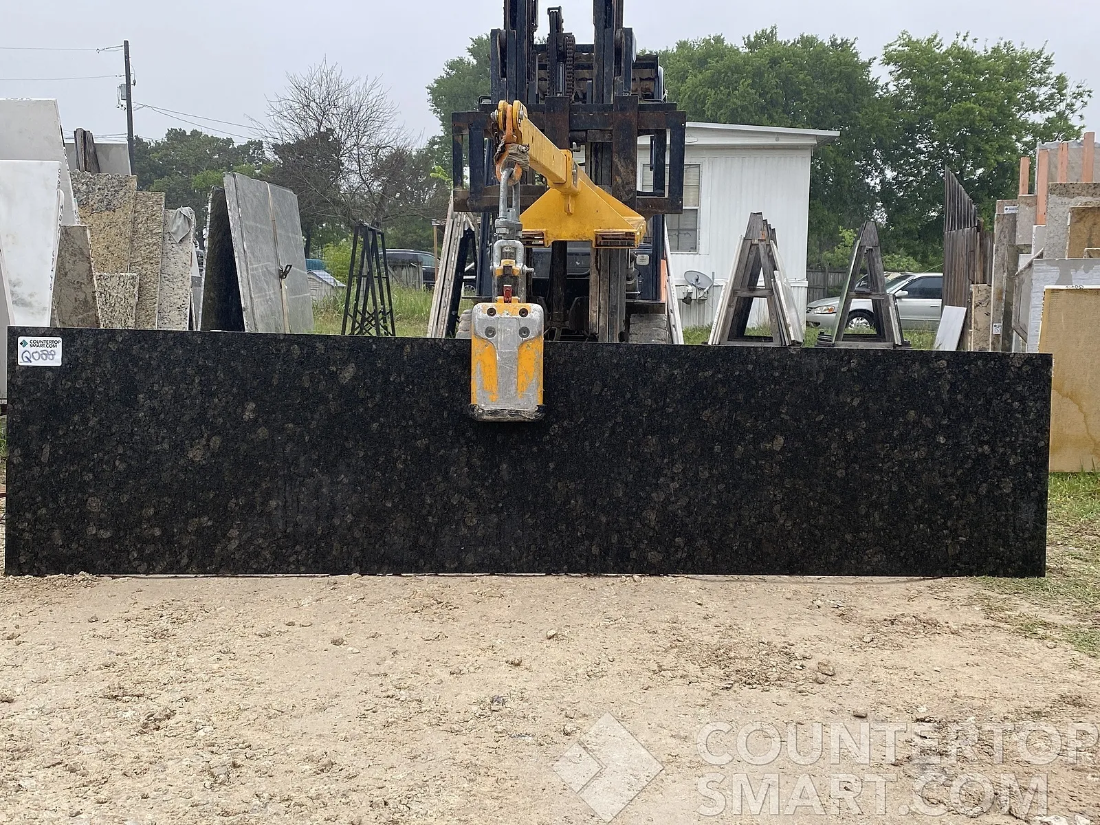 Full image of Silestone Coffee Brown Quartz countertop slab