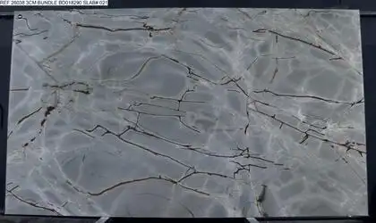 Image of Blue Roma 1st Choice Grey Quartzite countertop slab
