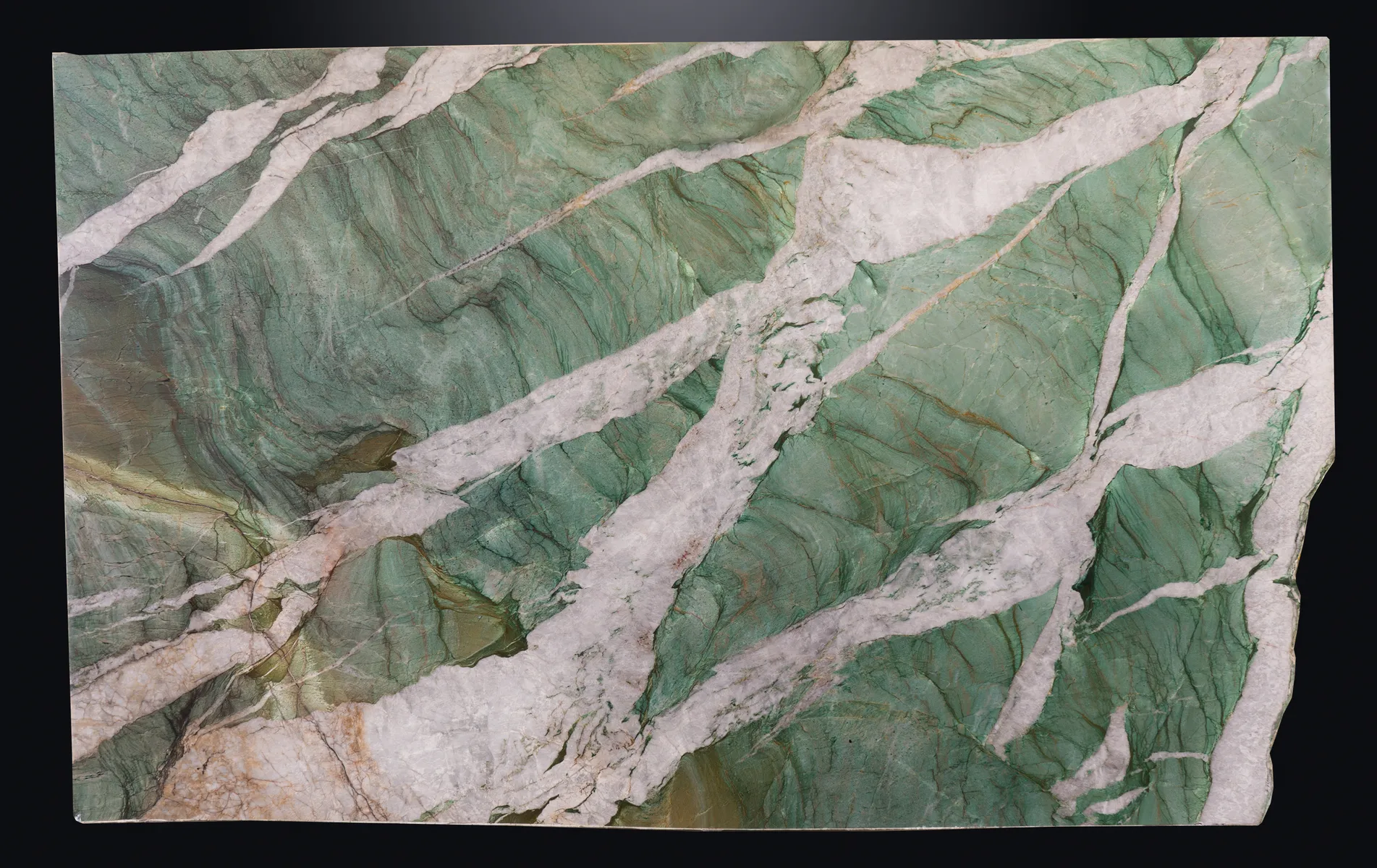 Image of Botanic Crystal 1st Choice Green Quartzite countertop slab