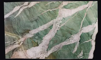 Image of Botanic Crystal 1st Choice Green Quartzite countertop slab