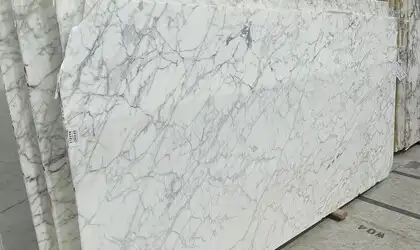 Image of Calacata Spider White Marble countertop slab
