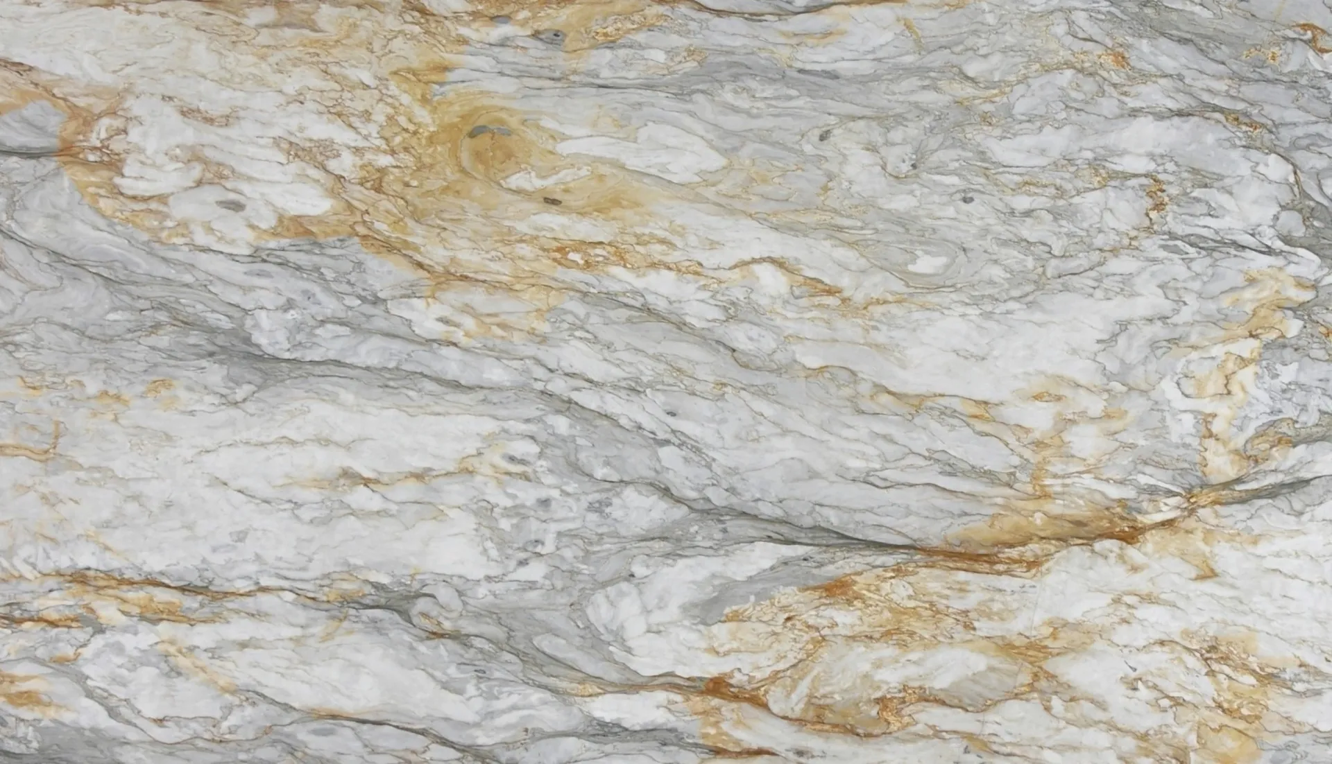 Closeup image of Calacatta Oro Grey Soapstone countertop slab