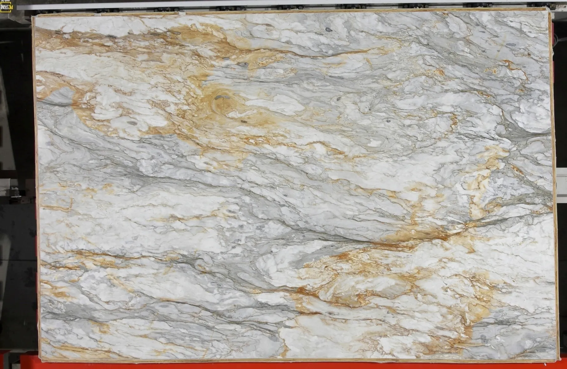 Image of Calacatta Oro Grey Soapstone countertop slab