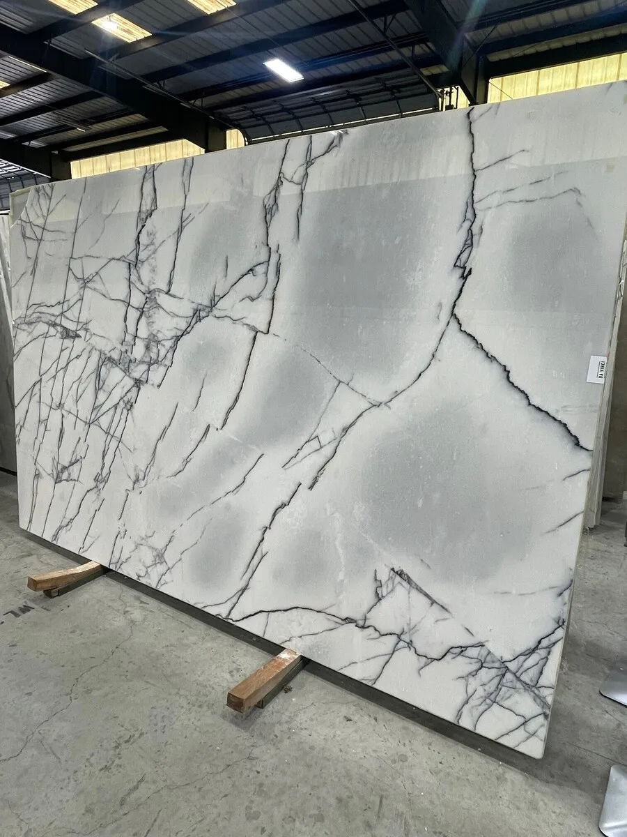 Image of Lilac Supreme White Marble countertop slab