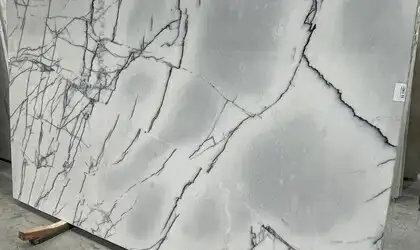 Image of Lilac Supreme White Marble countertop slab