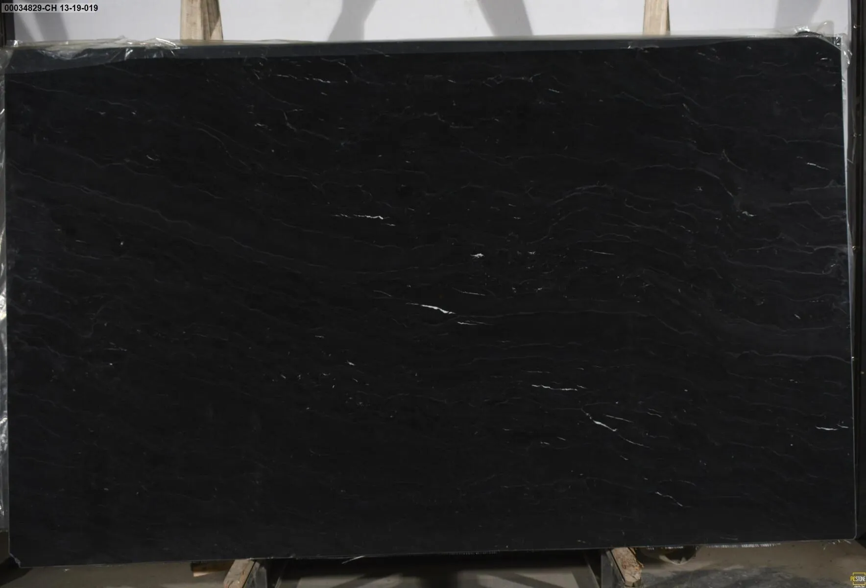 Installed stone countertop banner