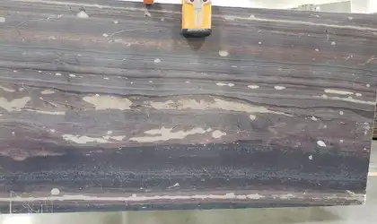 Image of Marron Bamboo Purple Granite countertop slab
