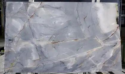 Image of Mystic Blue Quartzite Grey Quartzite countertop slab