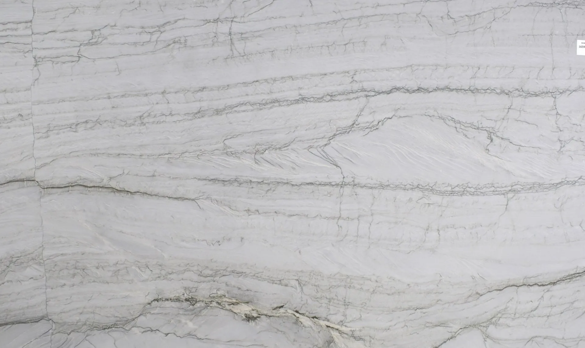 Closeup image of Platino Light Quartzite Grey Quartzite countertop slab