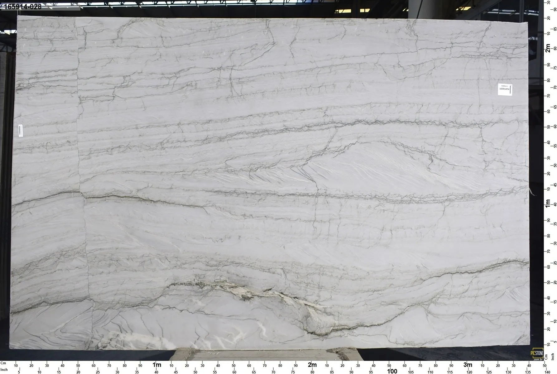 Image of Platino Light Quartzite Grey Quartzite countertop slab