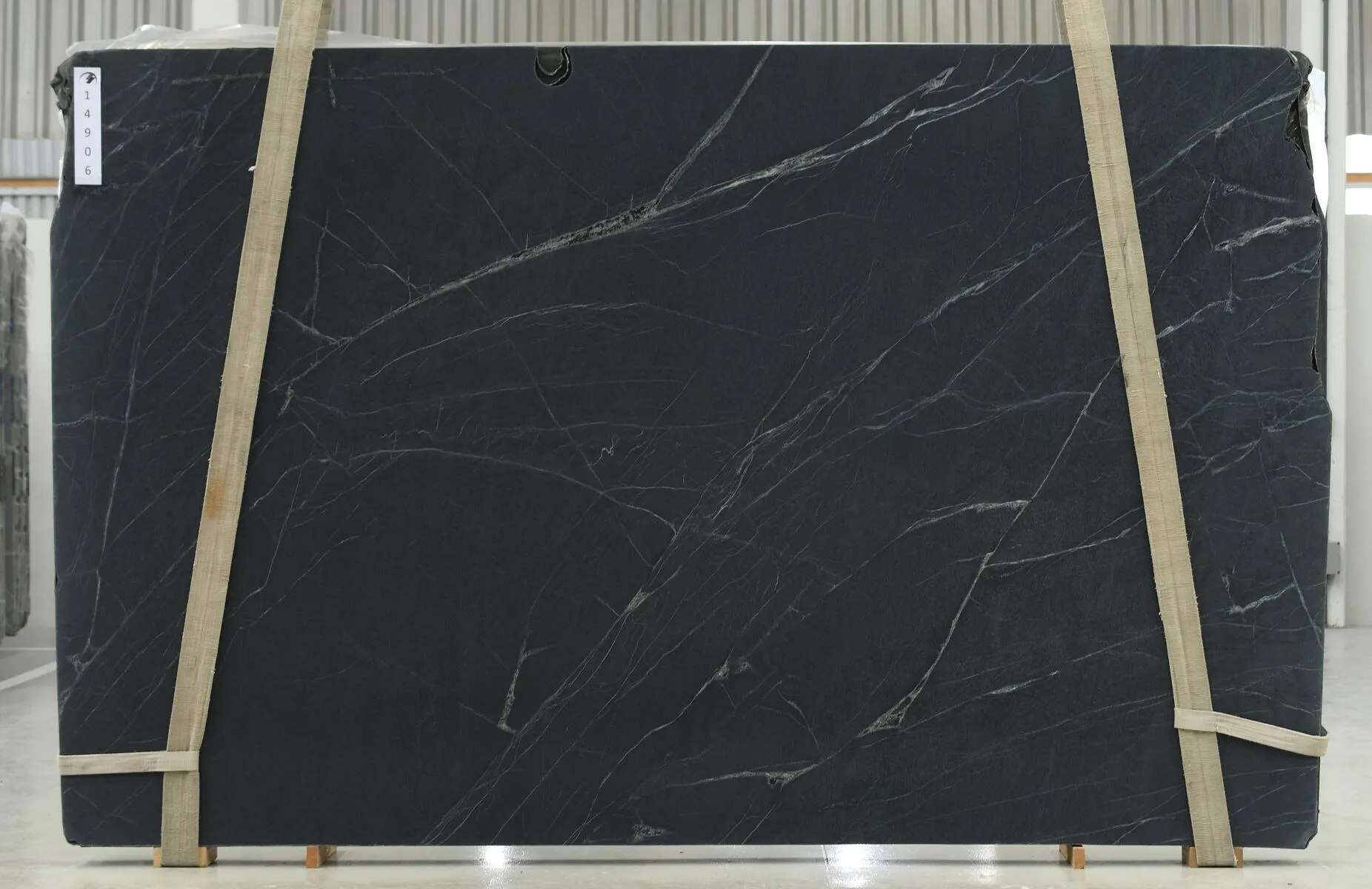 Image of Saratoga Black 1st Choice Black Soapstone countertop slab