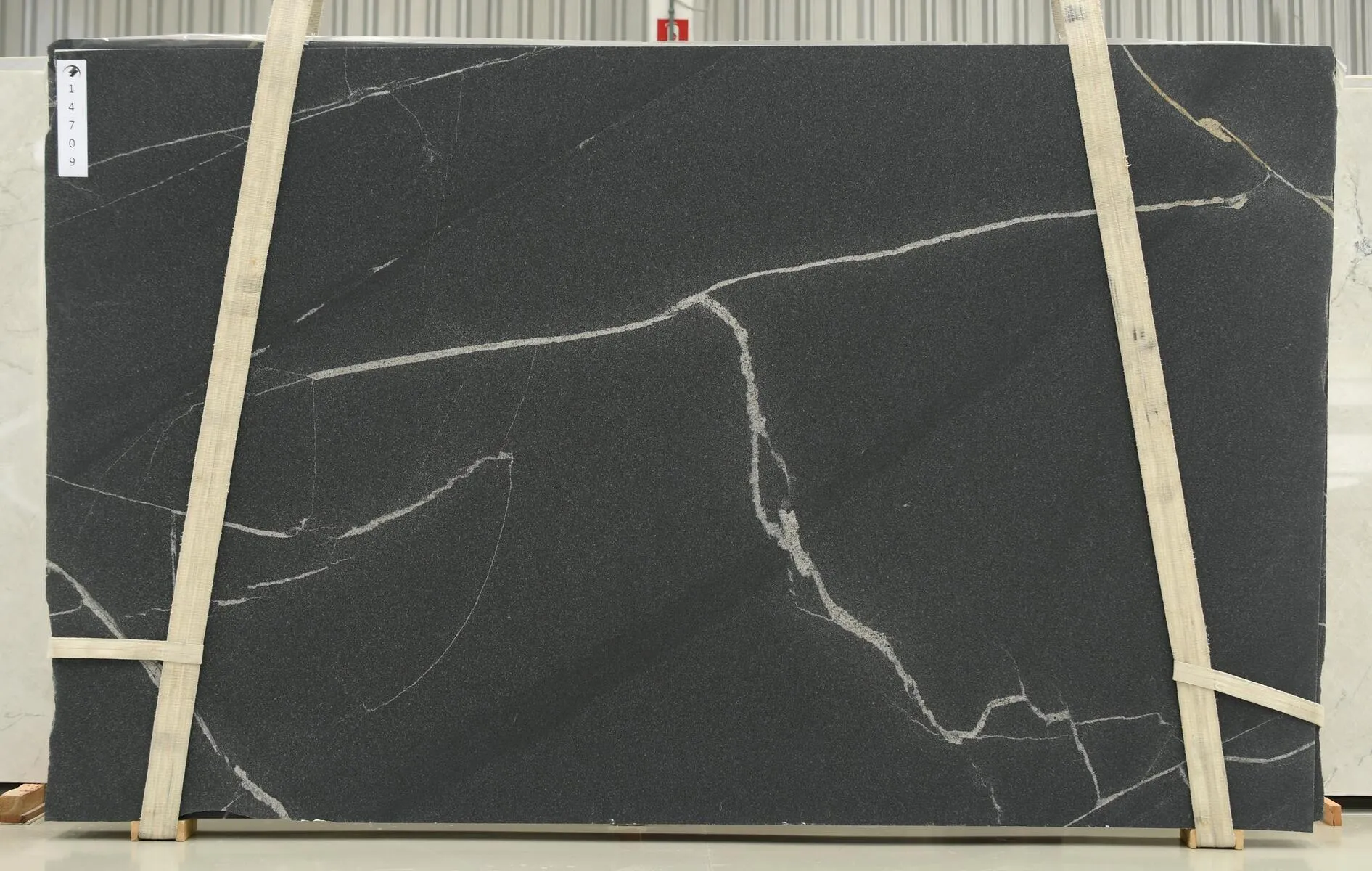 Image of Saratoga Silver Black Granite countertop slab