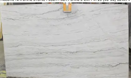 Image of Sea Pearl 1st Choice Grey Quartzite countertop slab