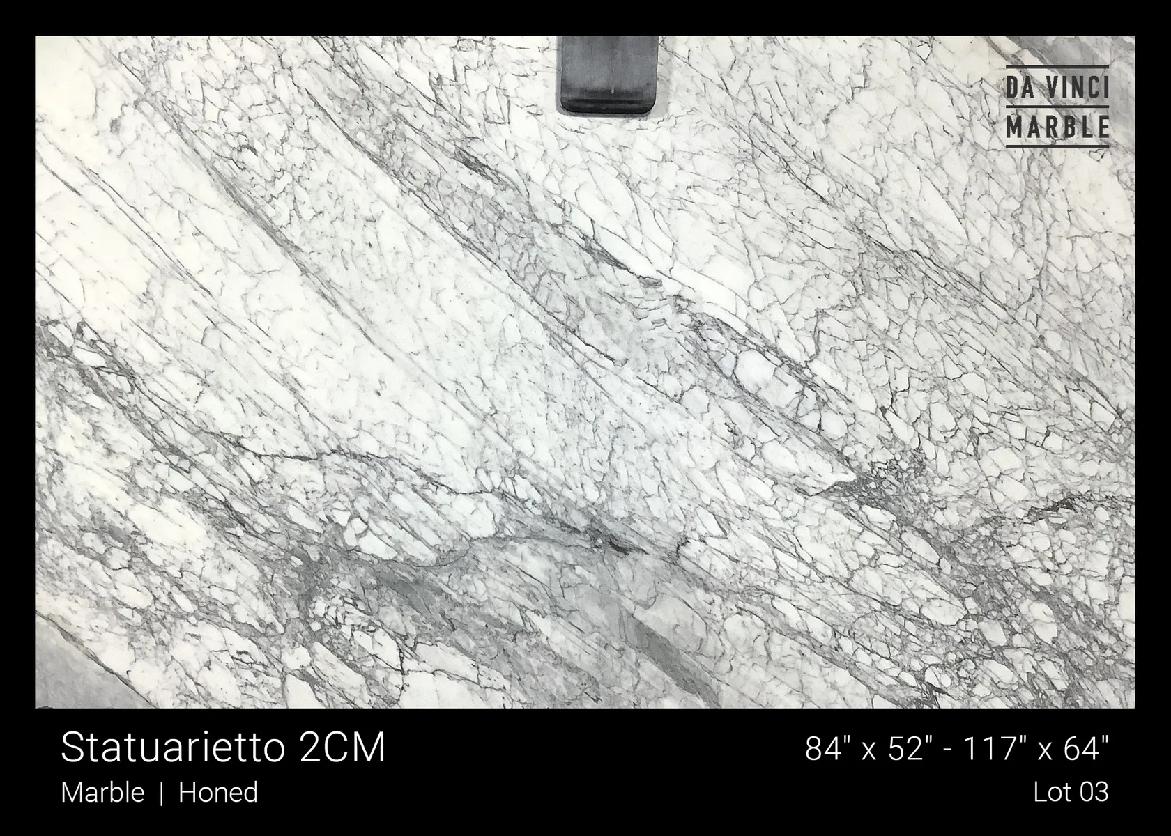 Image of Statuarietto White Marble countertop slab