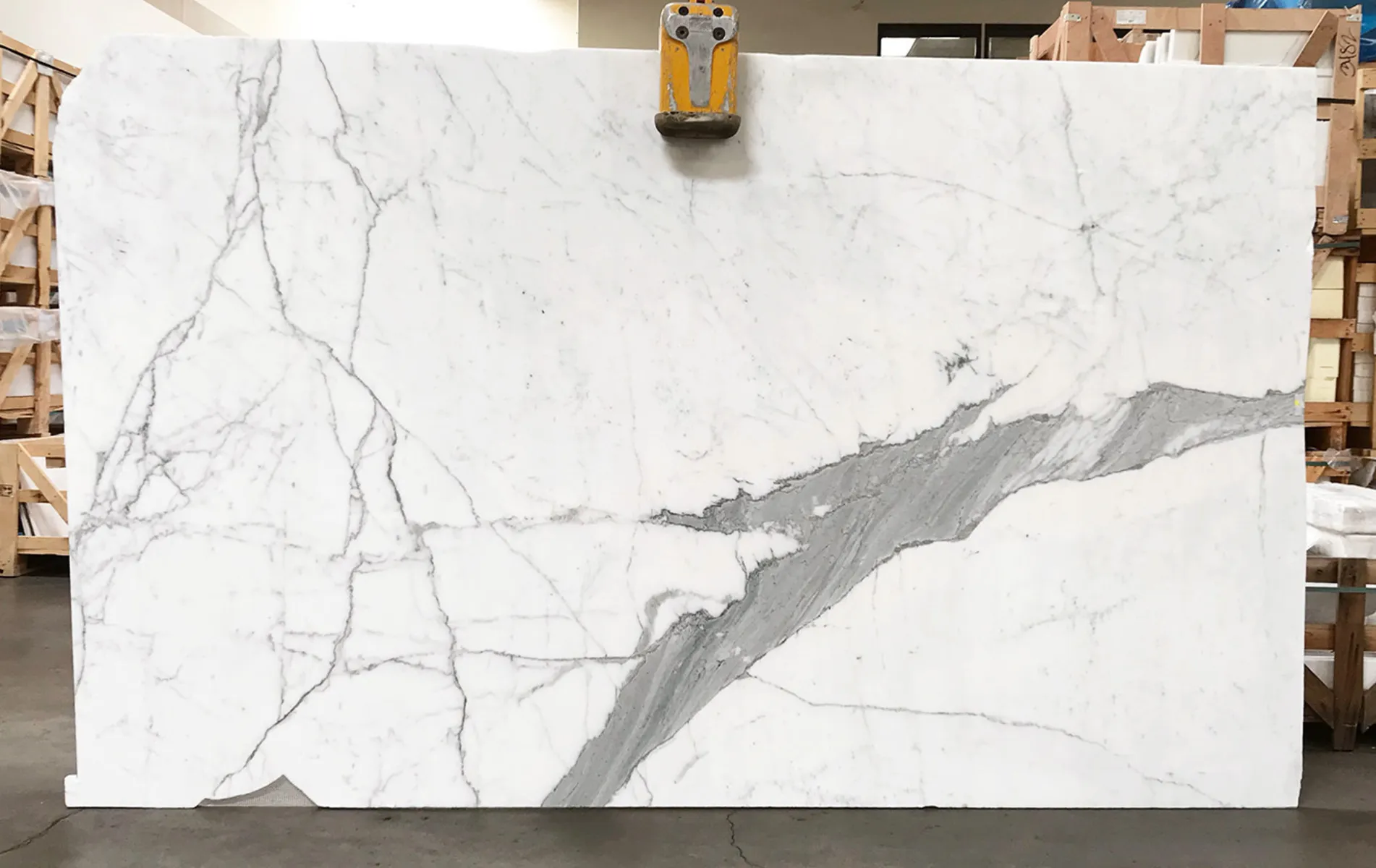 Image of Statuario Extra White Marble countertop slab