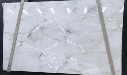 Image of Swan Quartzite White Quartzite countertop slab