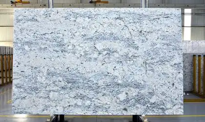 Image of White Ice 1st Choice White Granite countertop slab