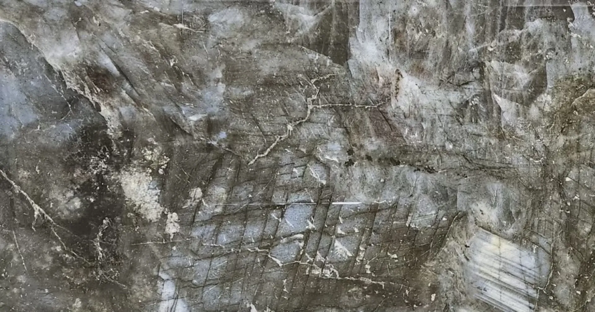 Closeup image of Opal Surfaces Emotion Wonder Grey Porcelain countertop slab