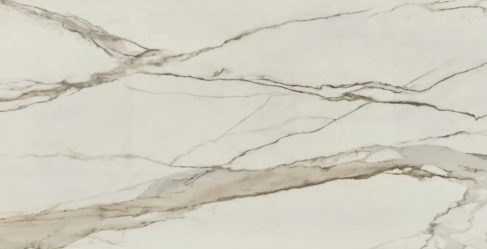 Closeup image of Opal Surfaces Gold Calacatta Cream Porcelain countertop slab