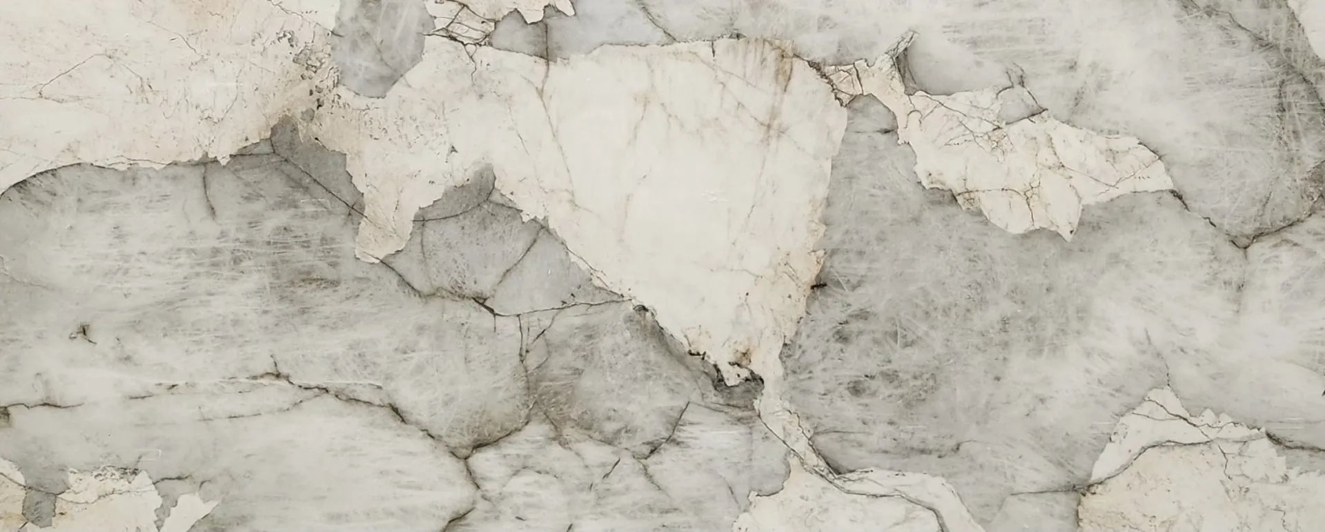 Closeup image of Opal Surfaces Precious Stone Grey Porcelain countertop slab