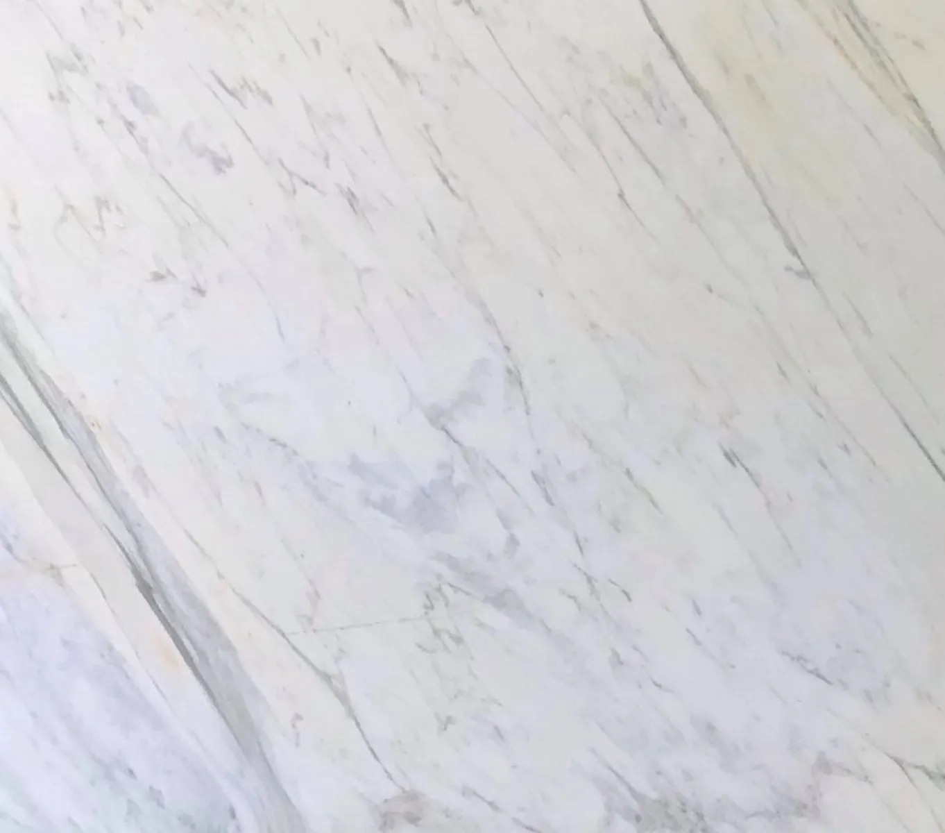 Closeup image of Calacata White Marble countertop slab