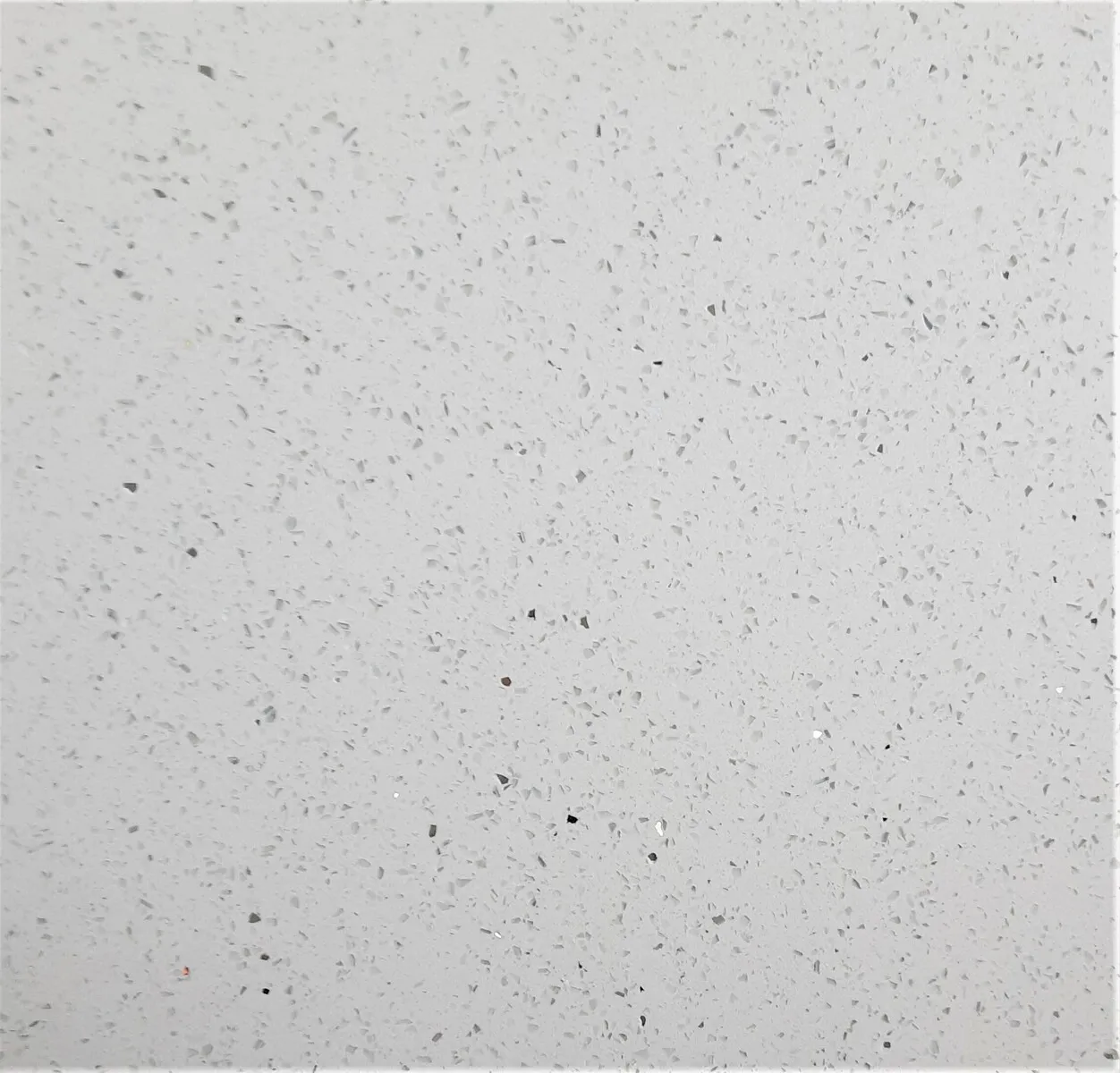 Closeup image of Opal Quartz Stella Ice White Quartz countertop slab