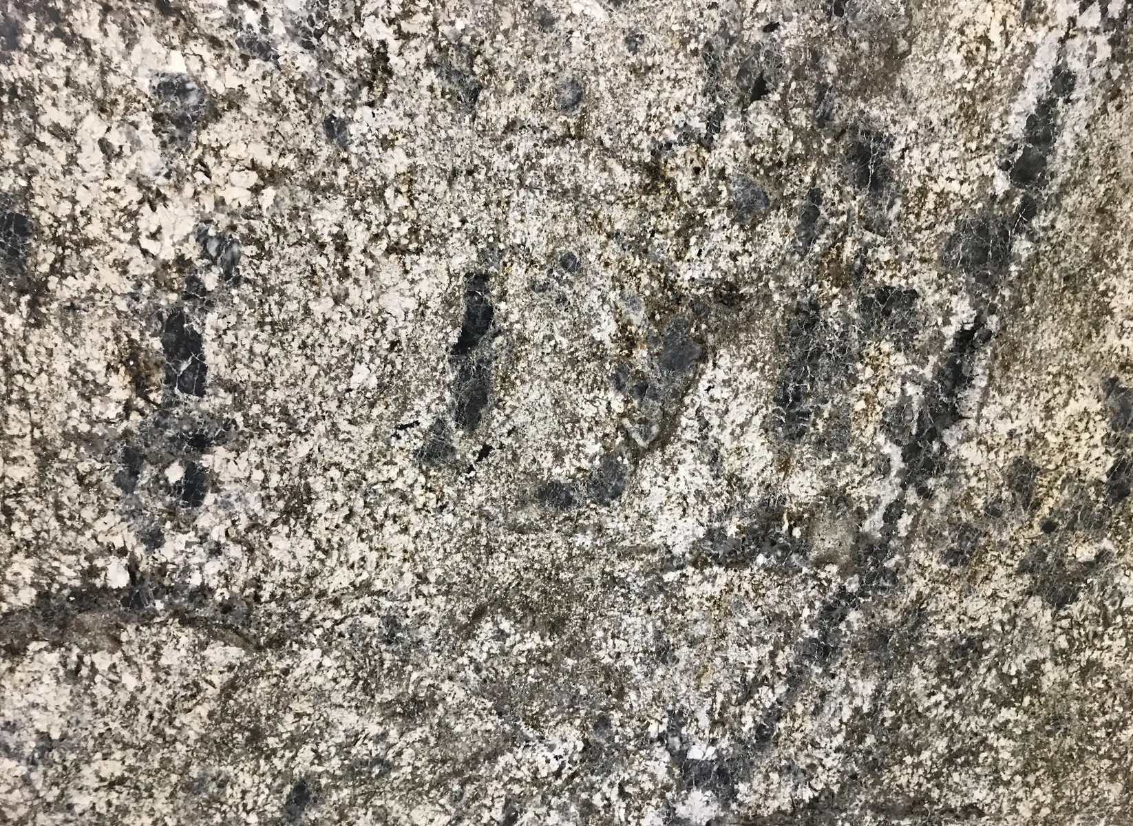 Closeup image of Azzurrite Grey Granite countertop slab