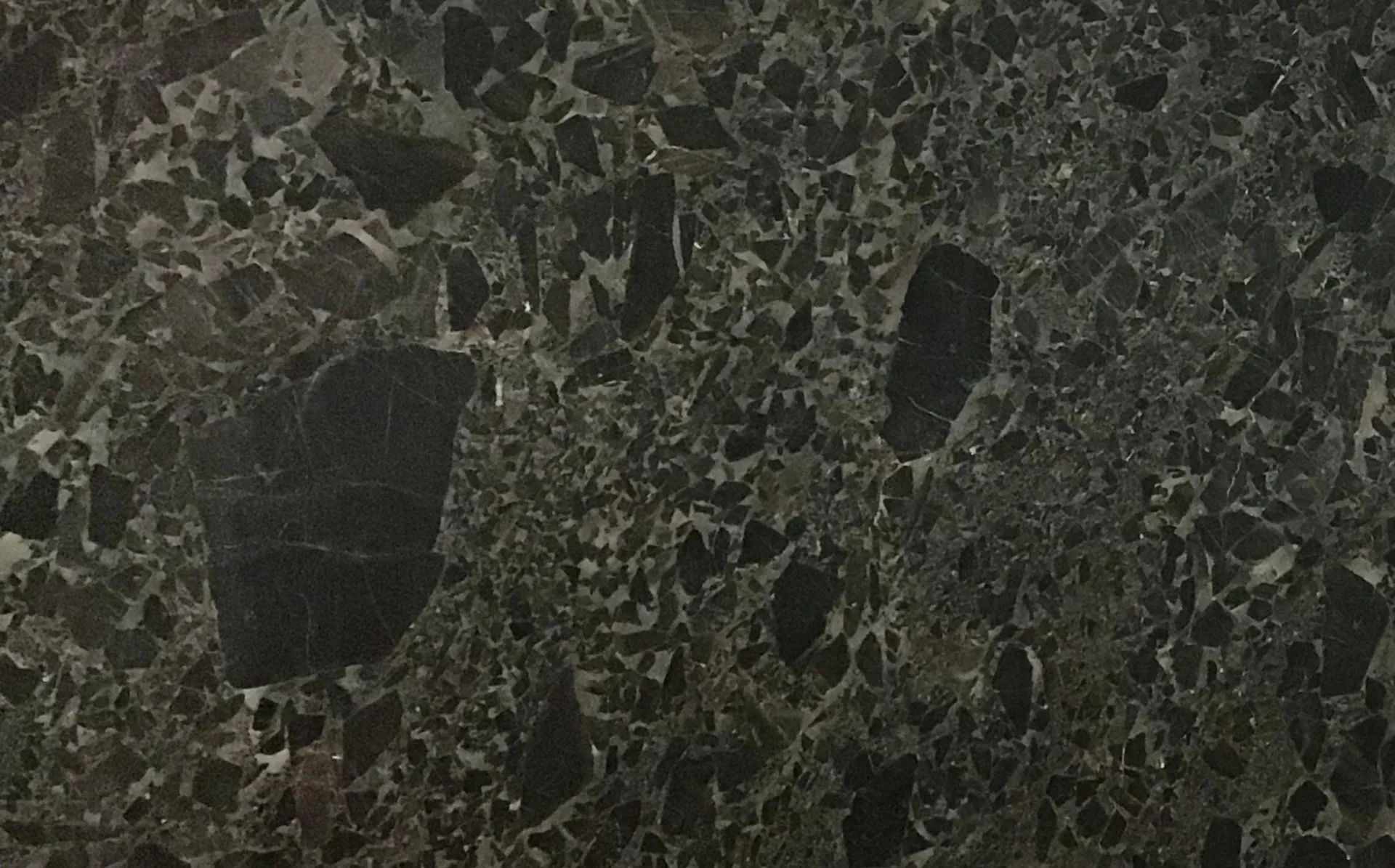 Closeup image of Black Beauty Black Quartzite countertop slab