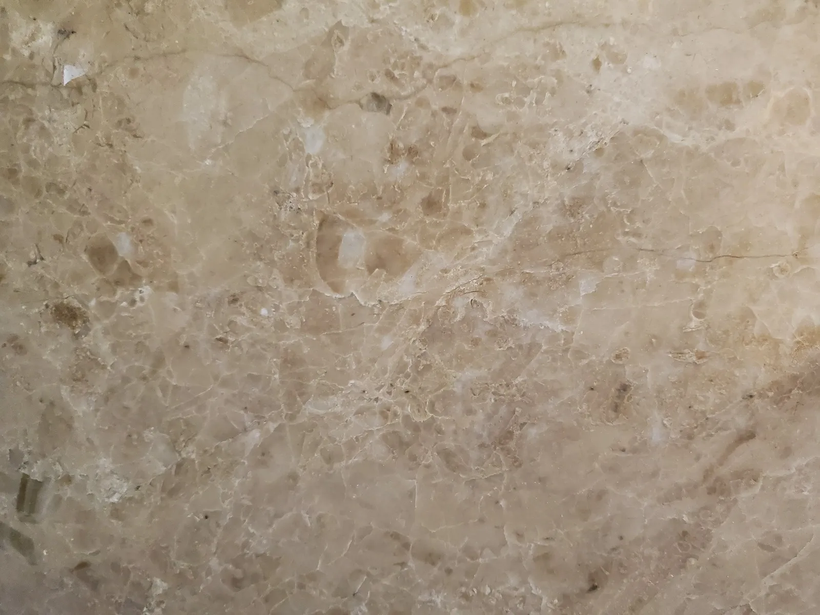 Closeup image of Cappucino Beige Marble countertop slab