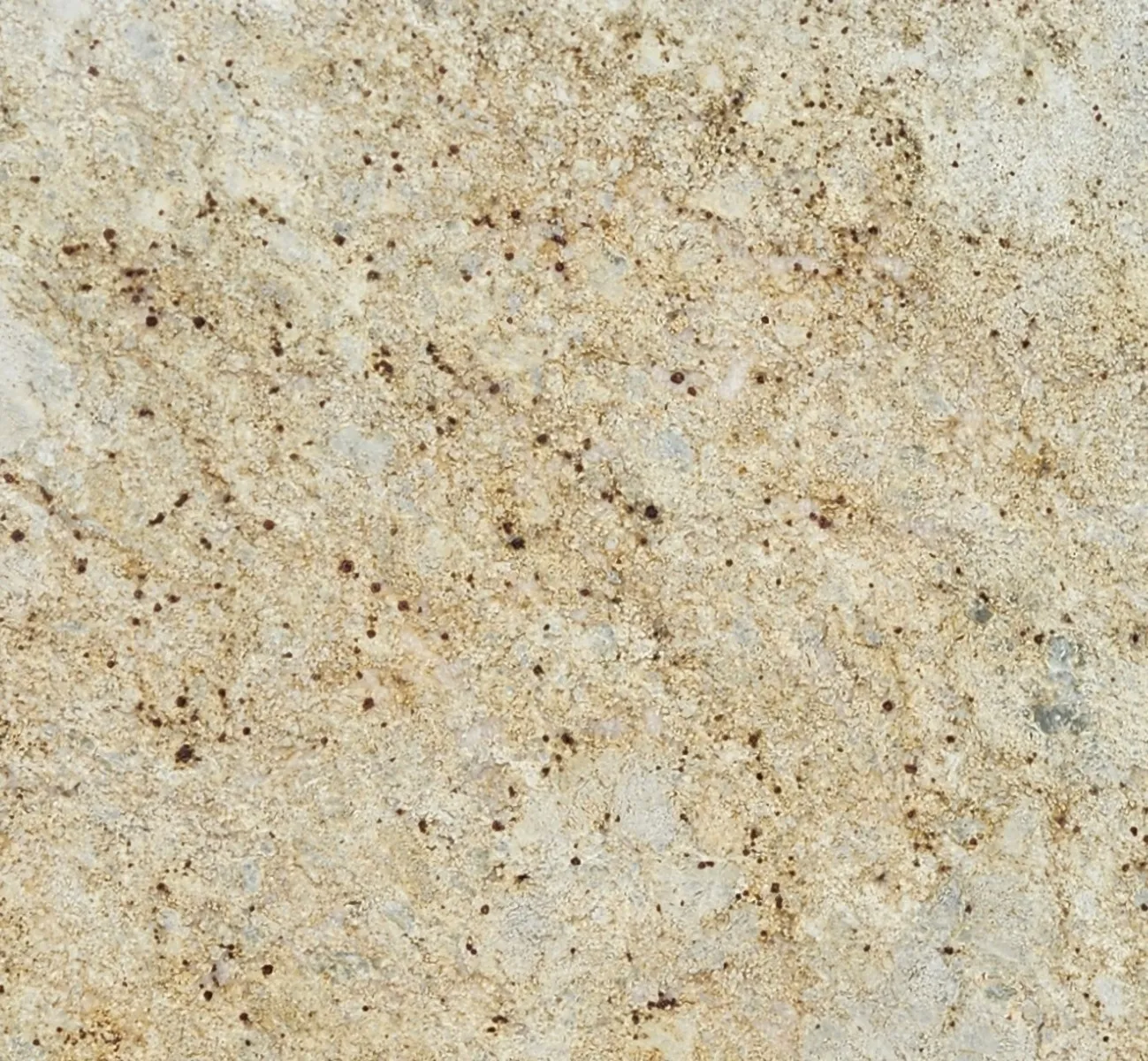 Closeup image of Colonial Gold Beige Granite countertop slab