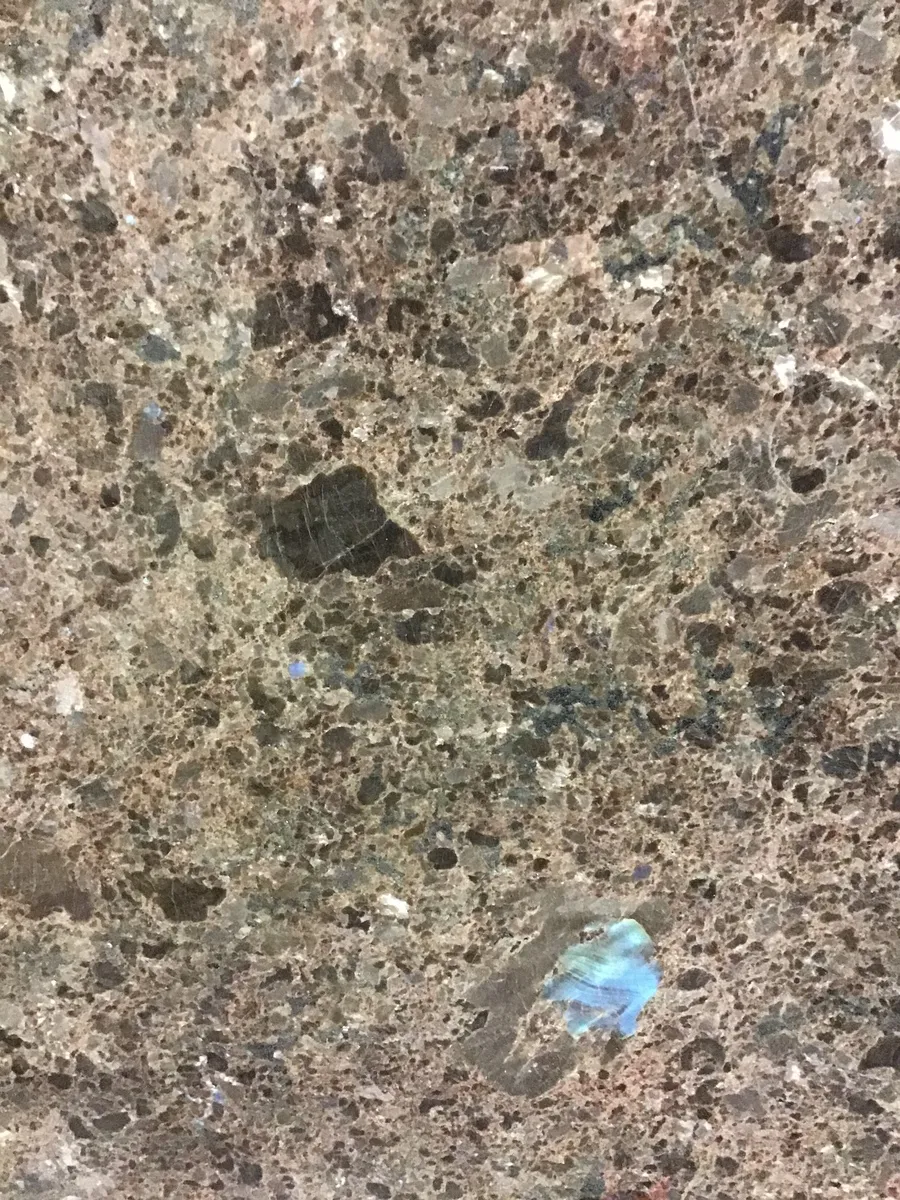 Closeup image of Labrador Antique Brown Granite countertop slab