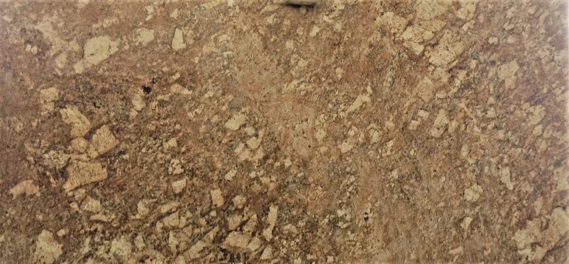 Closeup image of Oxford Gold Brown Granite countertop slab