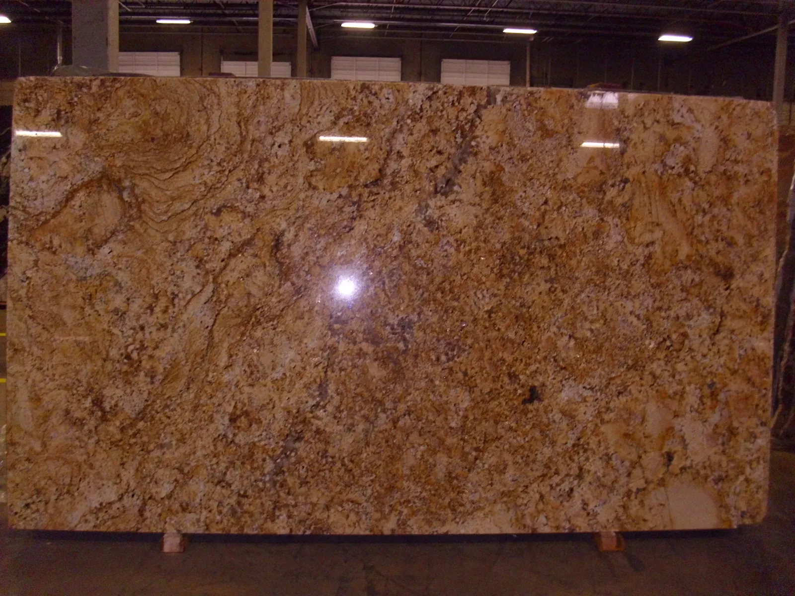 Closeup image of Solarius Brown Granite countertop slab