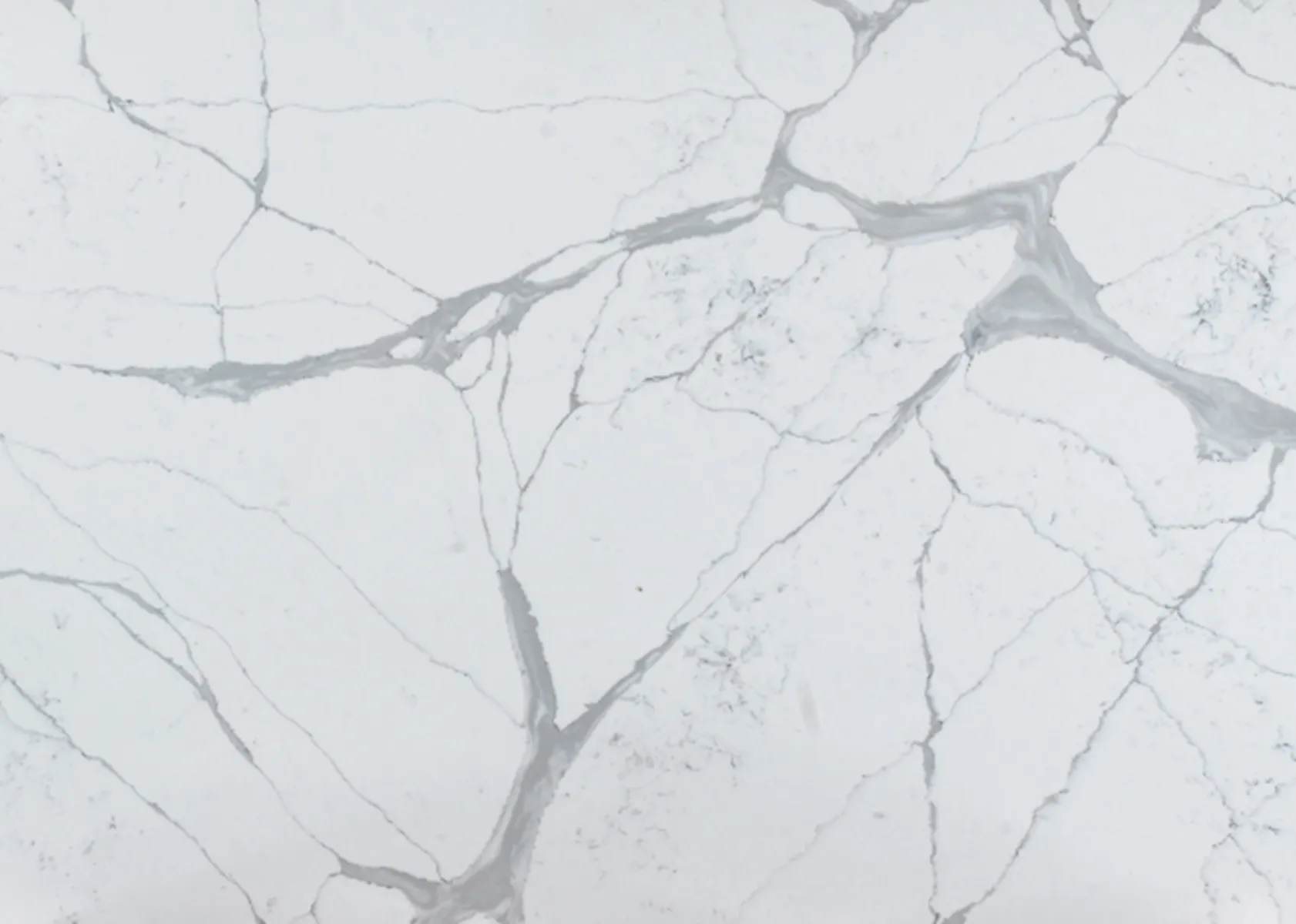 Closeup image of Opal Quartz Statuario Eternal Extra Classic White Quartz countertop slab