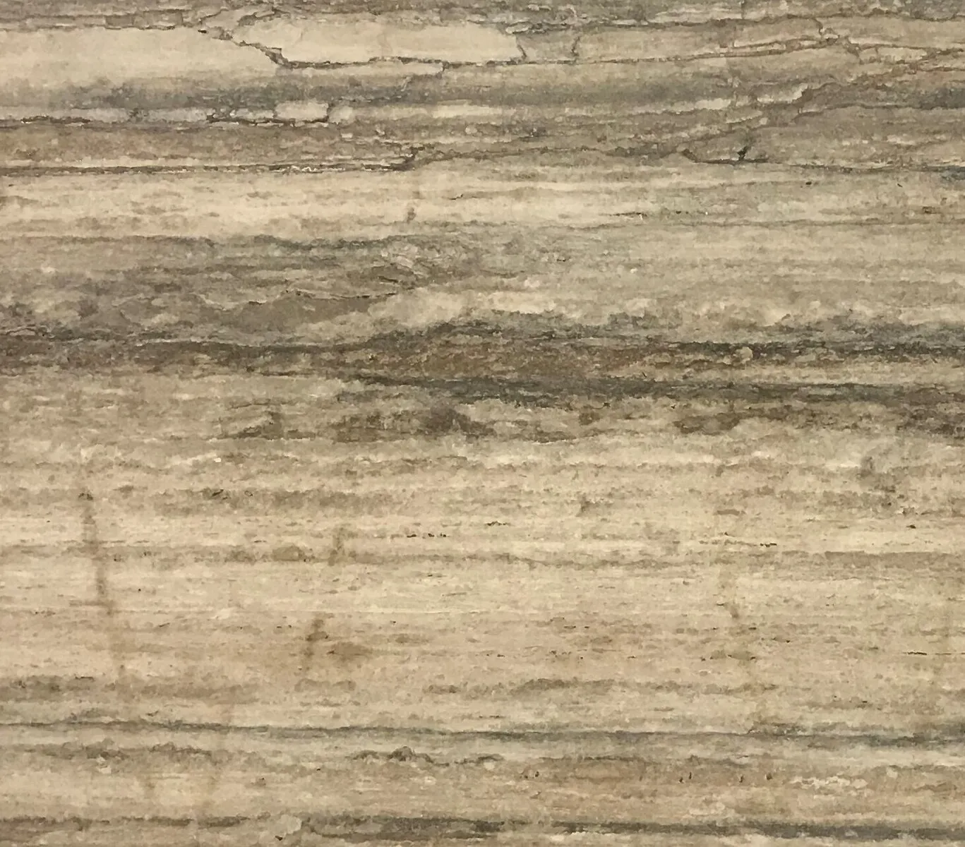 Closeup image of Silver Vein Cut Beige Travertine countertop slab
