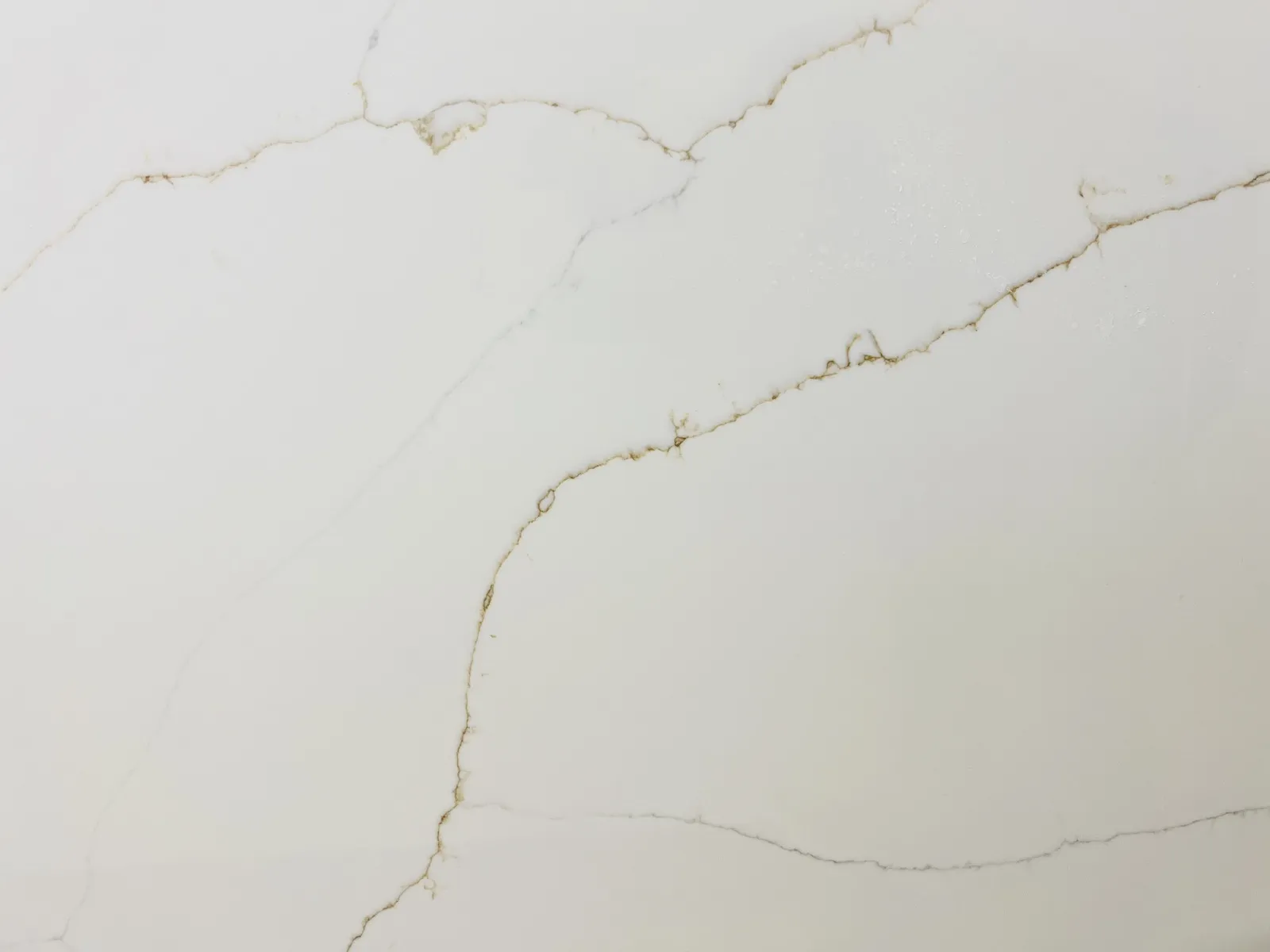 Closeup image of Opal Quartz Washington Gold Cream Quartz countertop slab