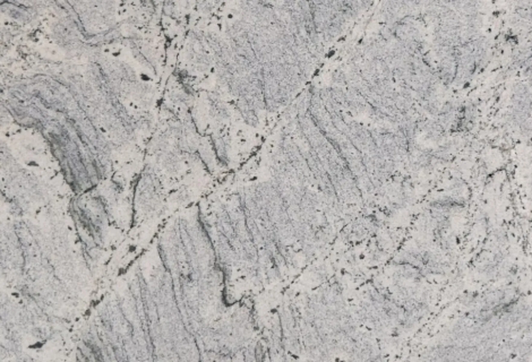 Closeup image of Antarctic White Grey Granite countertop slab