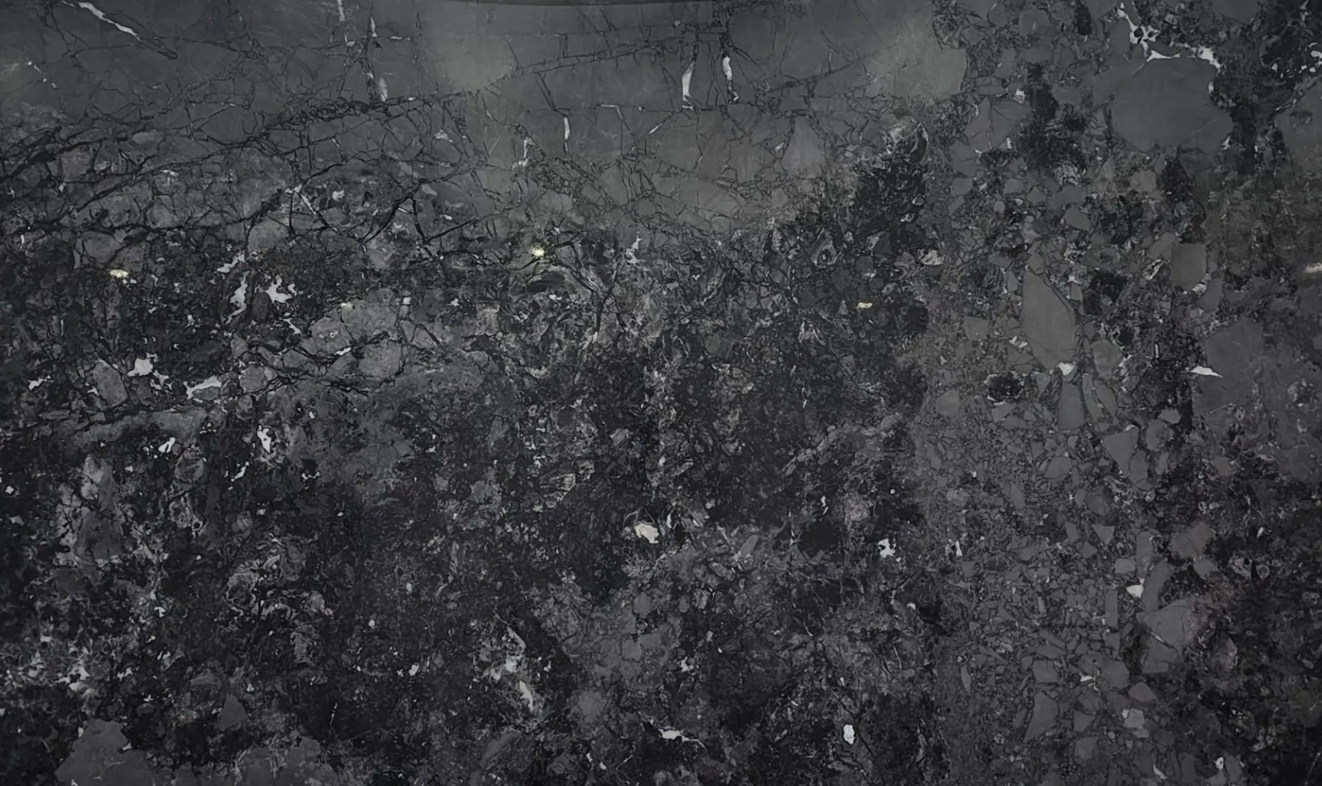 Closeup image of Calacatta Black Black Soapstone countertop slab