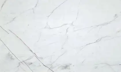 Closeup image of Calacatta Gold Lux White Marble countertop slab