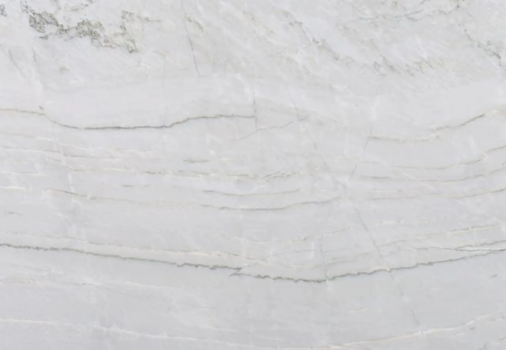 Closeup image of Coastal White Grey Quartzite countertop slab