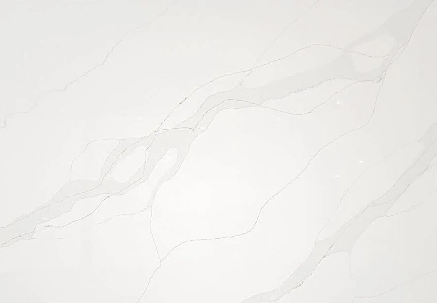 Closeup image of CRS Quartz Calacatta Gold White Quartz countertop slab