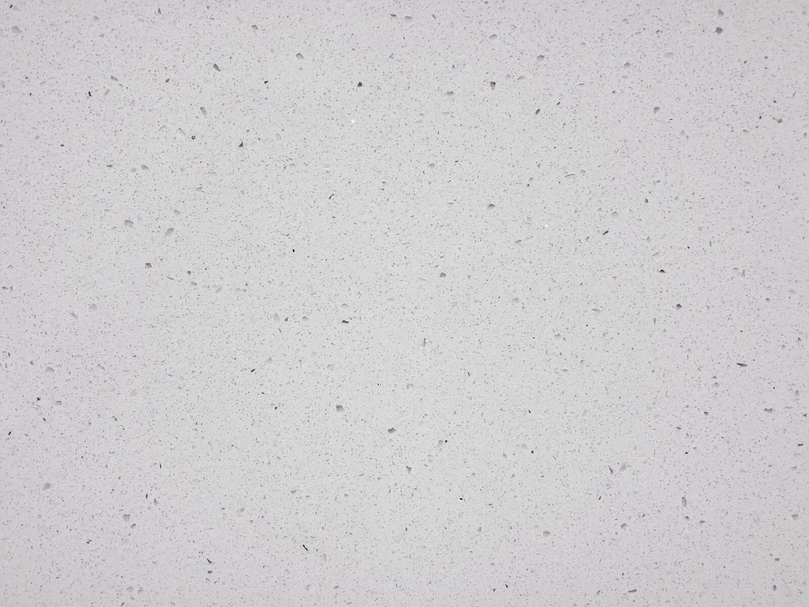 Closeup image of CRS Quartz Sparkling White Super Jumbo White Quartz countertop slab