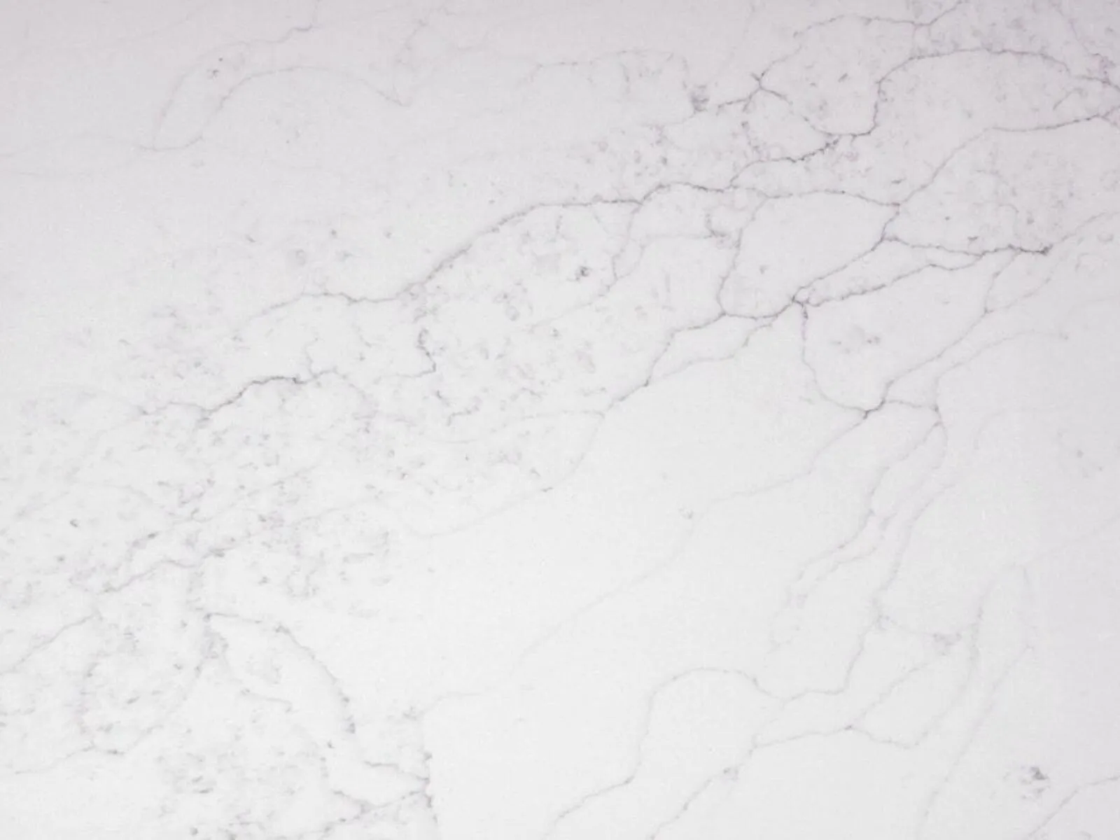 Closeup image of CRS Quartz Calacatta Elegante White Quartz countertop slab