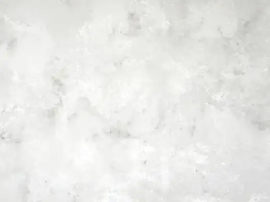 Closeup image of CRS Quartz Mount Bonell White Quartz countertop slab